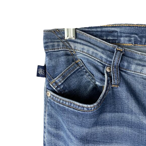 Rock & Republic Skinny Jeans Womens Sz 4 Blue Denim Medium Wash Cotton Mid-Rise - Picture 4 of 7